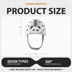 WKC helmet with breathable cotton-mesh fabric keeps baby cool