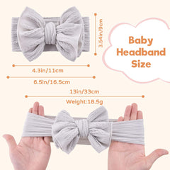 WKJHO nylon headbands provide a secure, comfortable fit with soft, cable-knit texture.