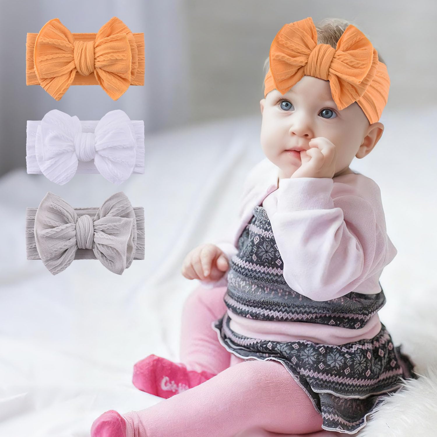 WKJHO handmade headbands offer a delicate, safe touch for babies and toddlers.
