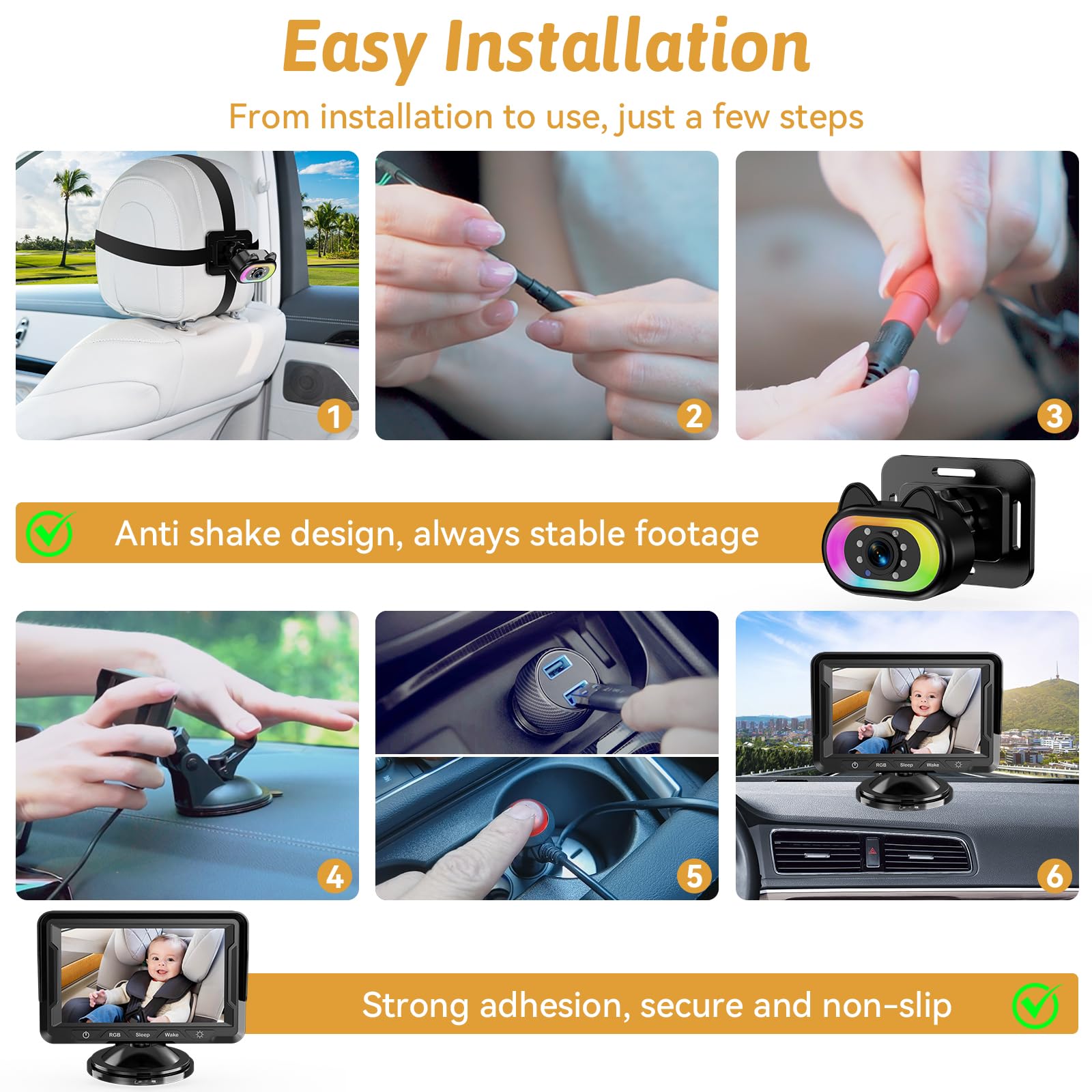 Wkzay Night Vision provides visibility in low light.