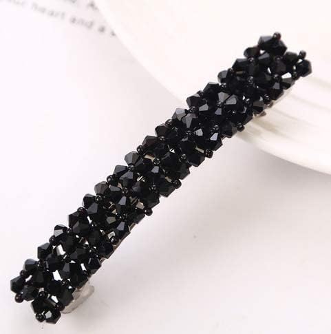 WLngtv handmade metal barrettes highlight rhinestone detail for elegant, versatile looks