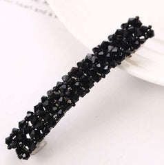 WLngtv handmade metal barrettes highlight rhinestone detail for elegant, versatile looks