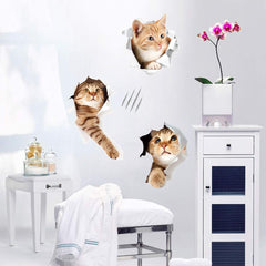 WMdecal easy-peel transfer-film cat decals for quick decorating.