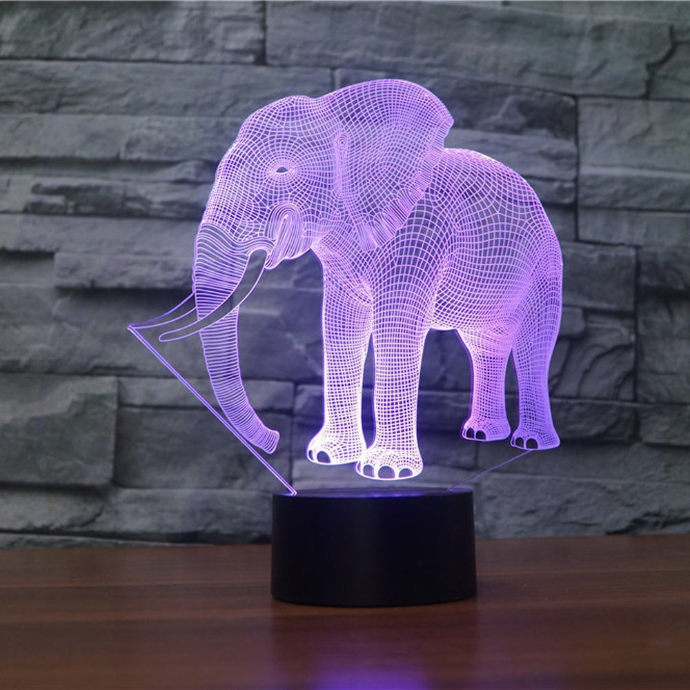 WMH Elephant lamp makes a charming, gift-ready decor piece