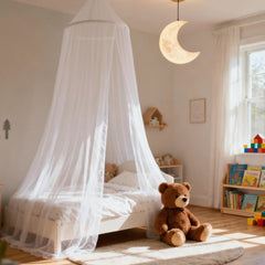 Wnqou girls' room canopy decor enhances a magical bedtime setting.