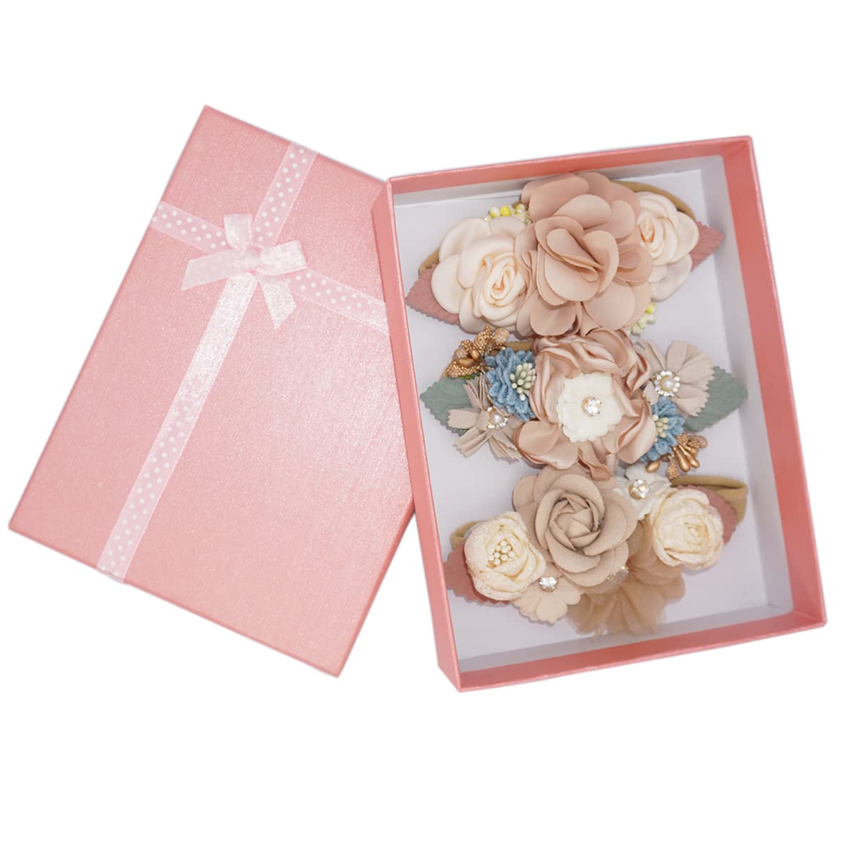 WNYUJOY lavender petal headbands add a cute coordinating touch to baby outfits