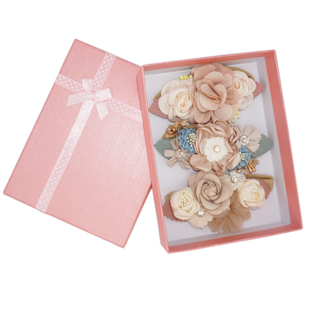 WNYUJOY lavender petal headbands add a cute coordinating touch to baby outfits
