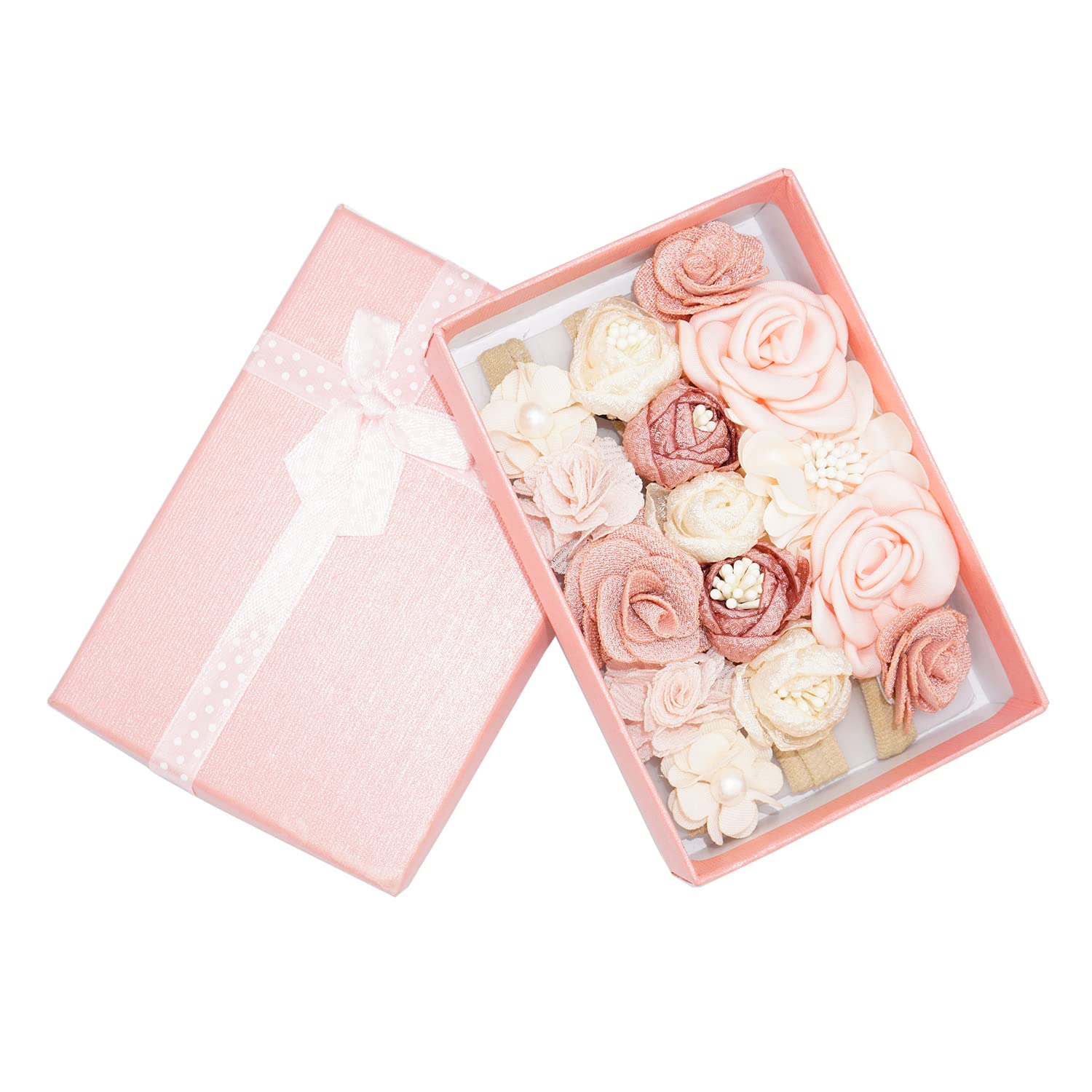 WNYUJOY floral headbands used as flower girl props for weddings and family photos.
