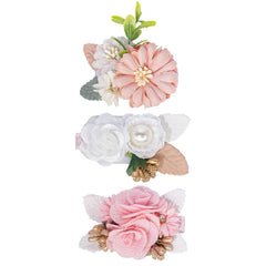 WNYUJOY flower clip pack for newborns and toddlers, soft and secure.
