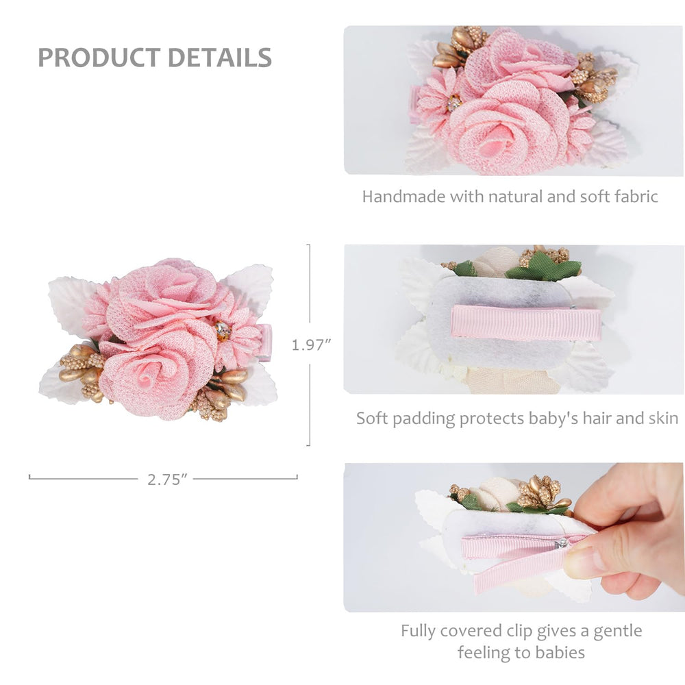 WNYUJOY handmade fabric petals, soft to the touch.