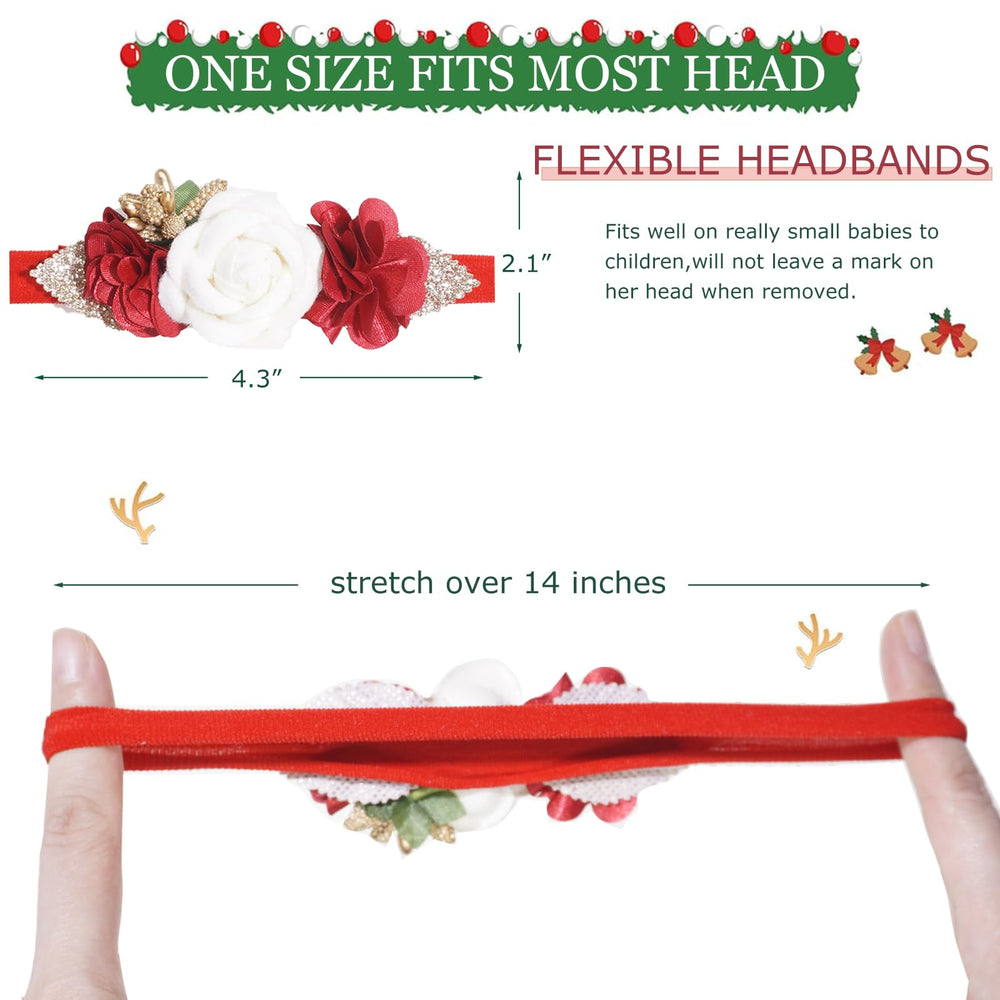 WNYUJOY wedding flower headband used as flower girl accessory