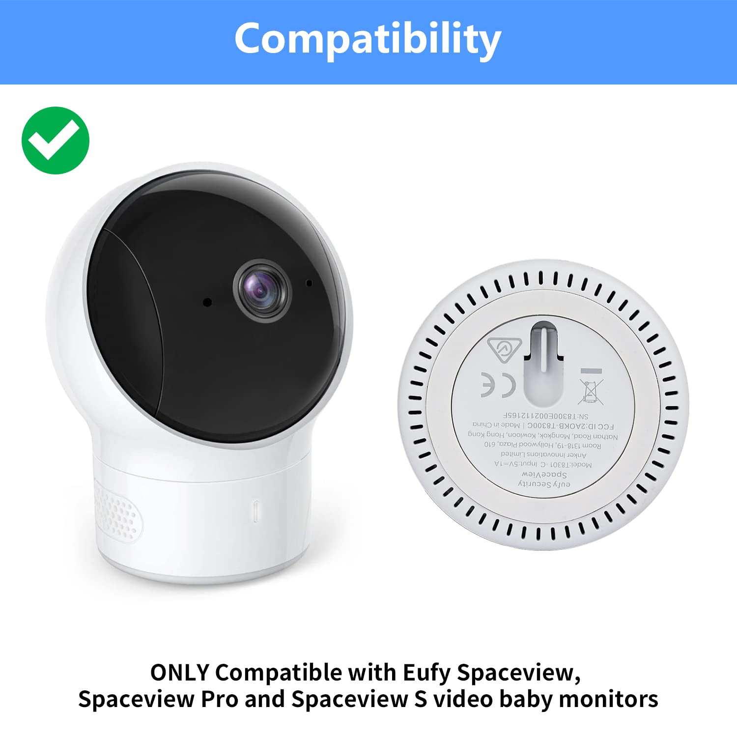 Wochel Spaceview Pro mounting accessory with tilt control for better baby monitoring.