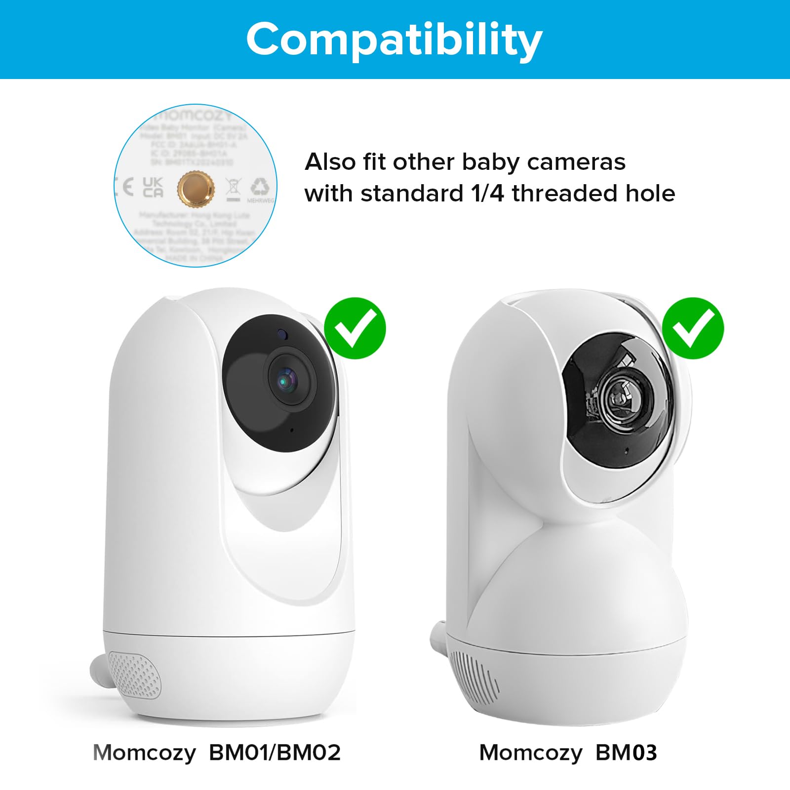 Wochel mount demonstrates 360 tilt for wide nursery view