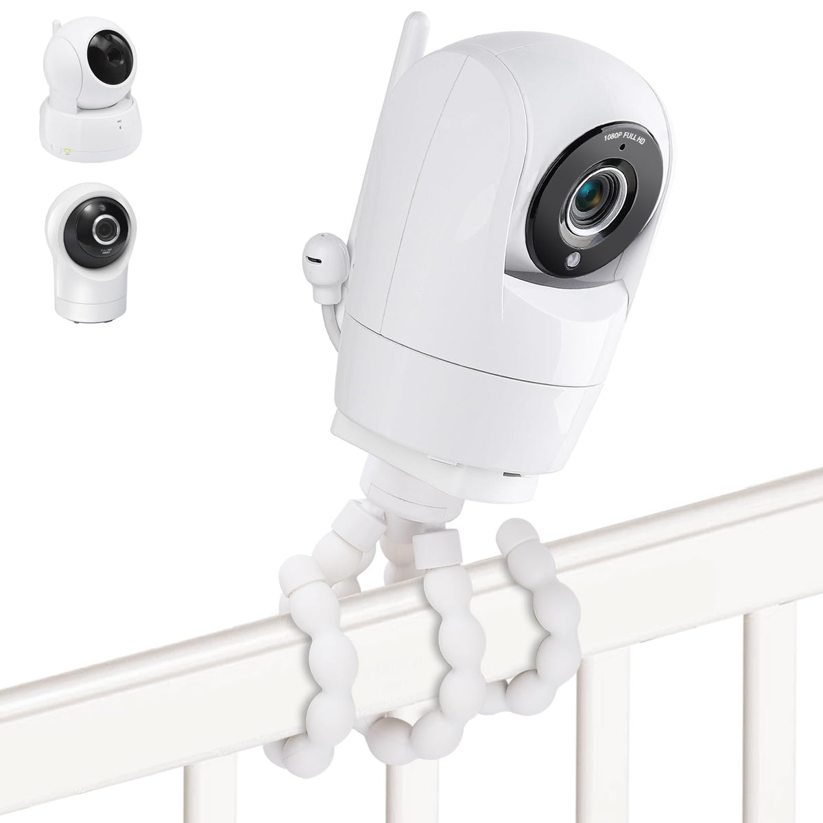 Wochel baby monitor mount for VTech VM901 keeps camera securely positioned on crib rail
