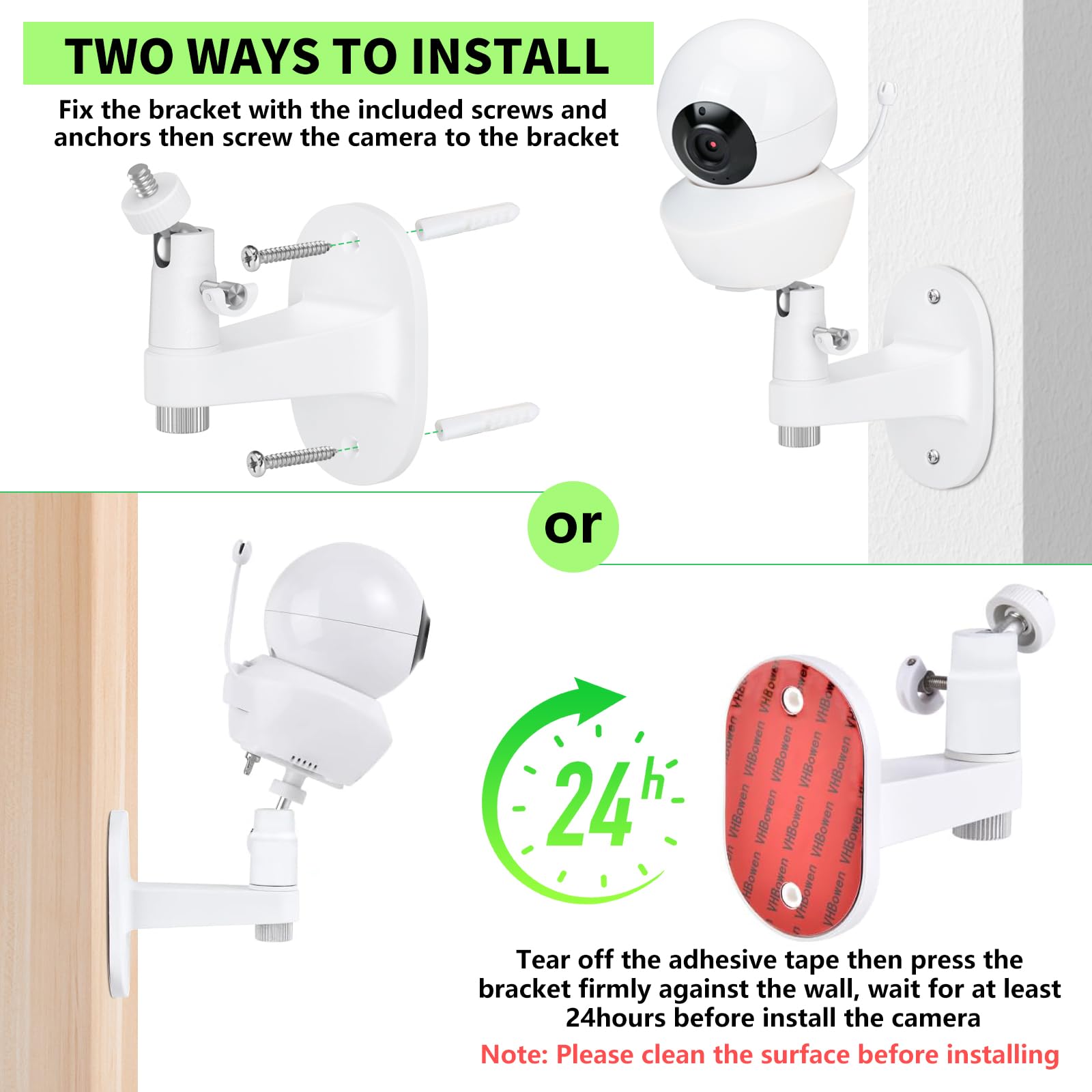 Wochel safe sturdy material ensures durable hold for your baby camera.