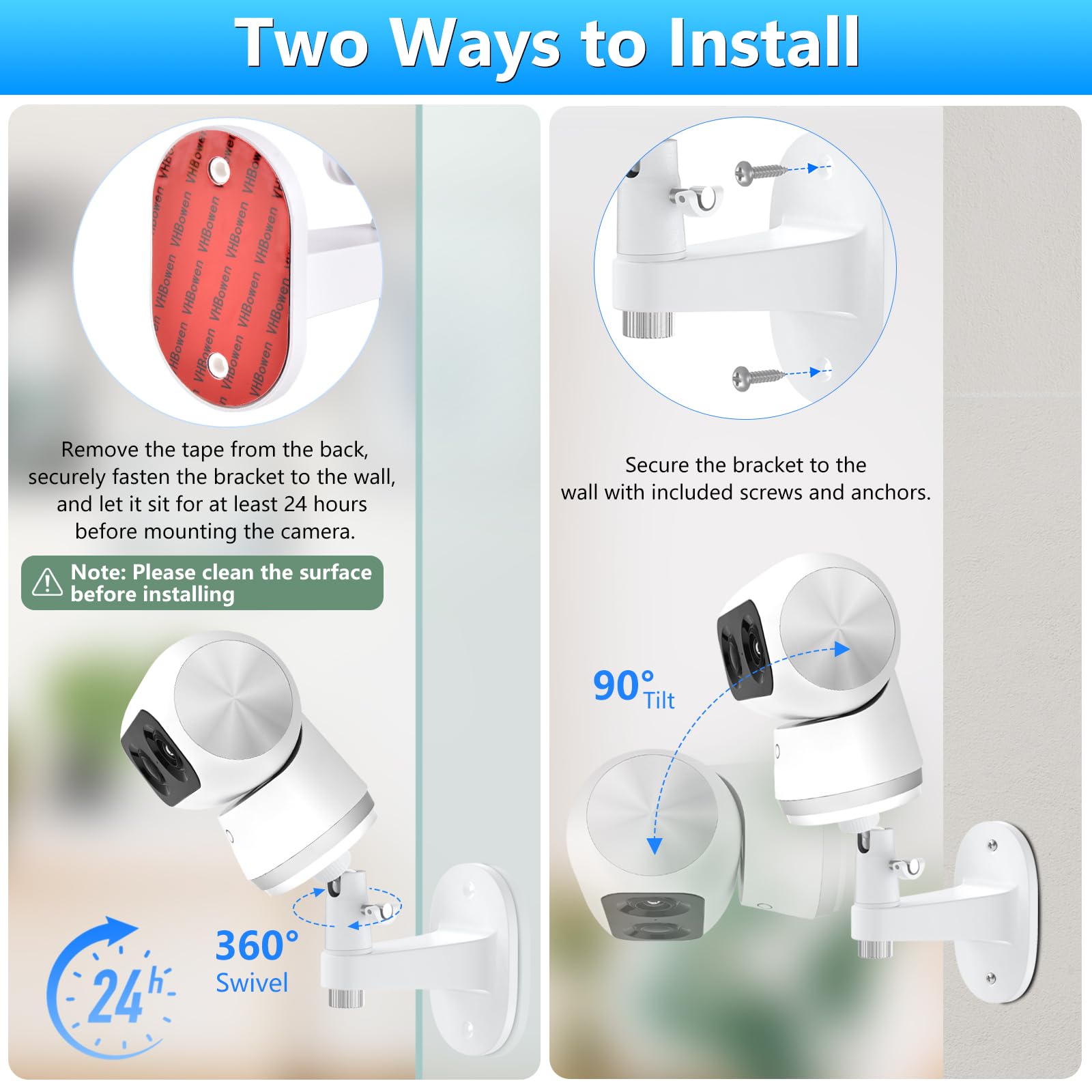 Wochel easy installation with two mounting methods for flexibility