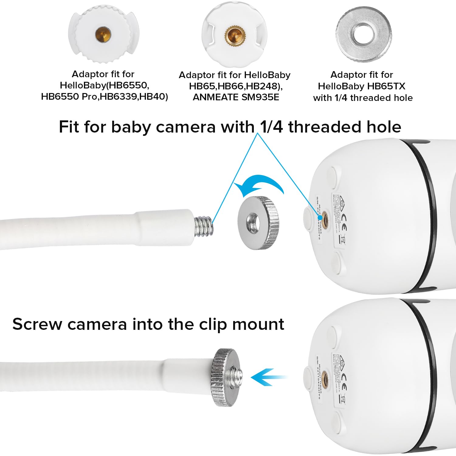 Wochel foldable travel mount for easy packing and portability.