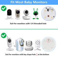 The adjustable arm lets you frame the baby's view with precision.
