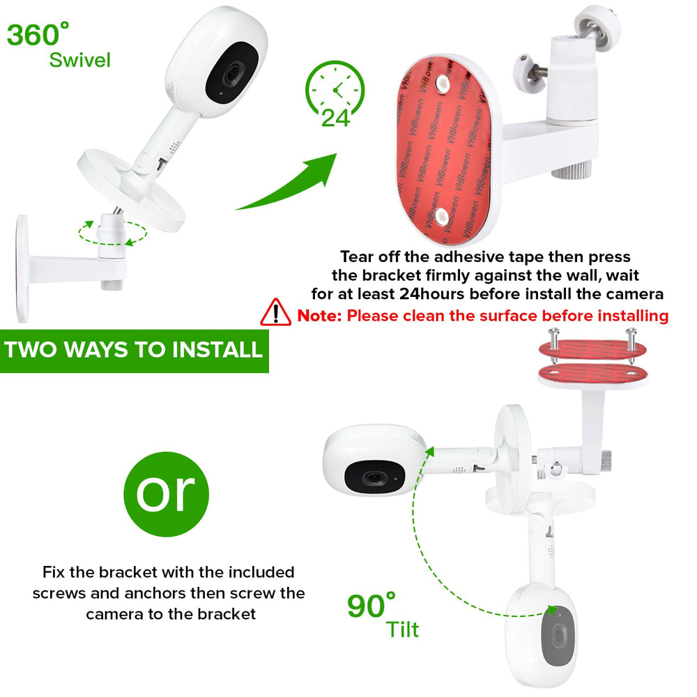 Wochel adhesive tape option for non-drill wall mounting with Nanit Pro.
