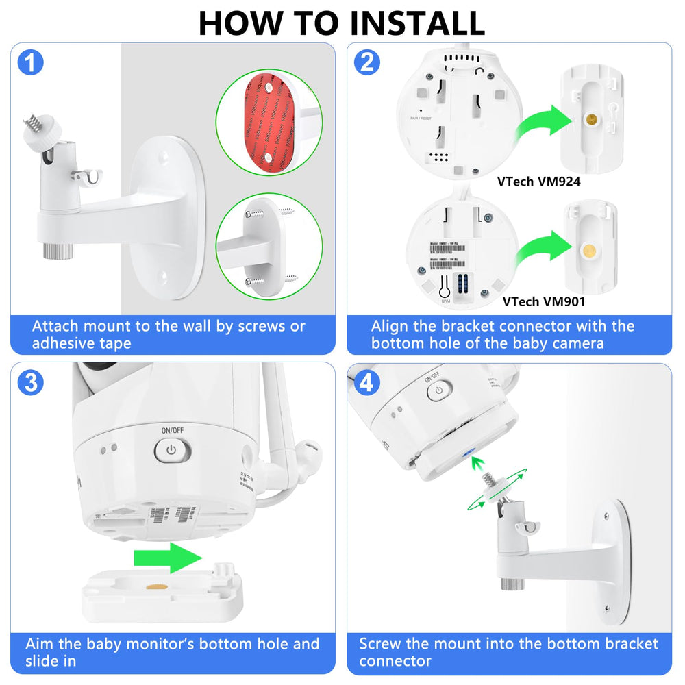 Wochel package includes wall mount, screws, and manual.