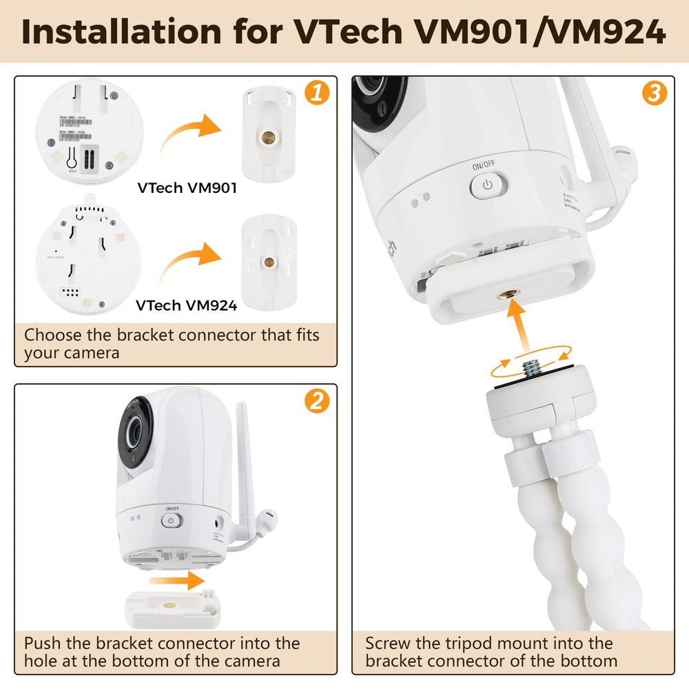 Wochel portable travel mount allows easy relocation of your baby monitor