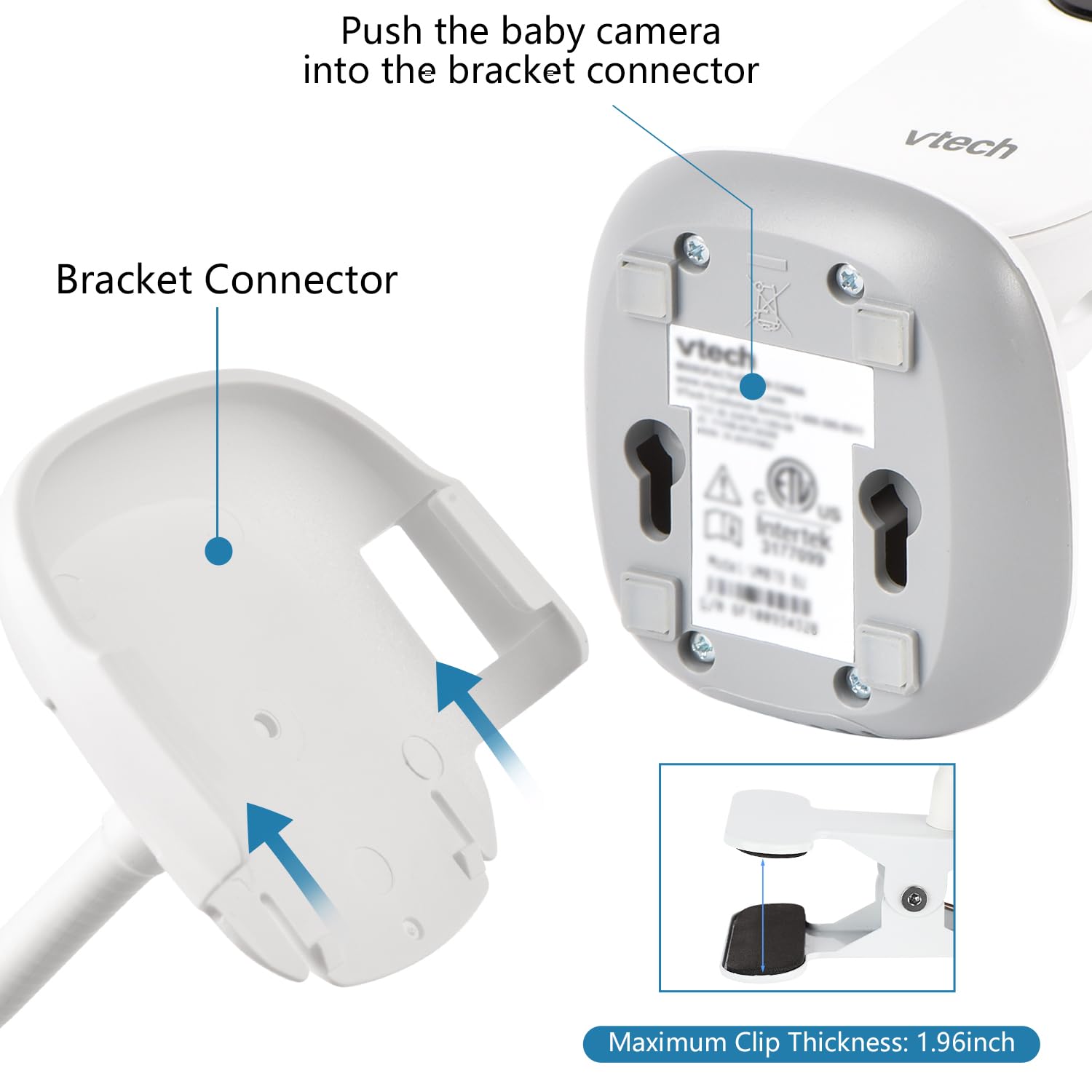 Wochel secure crib mount with sturdy clamp.