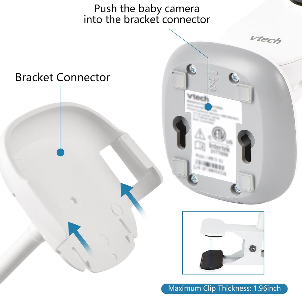 Wochel secure crib mount with sturdy clamp.