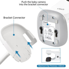 Wochel secure crib mount with sturdy clamp.