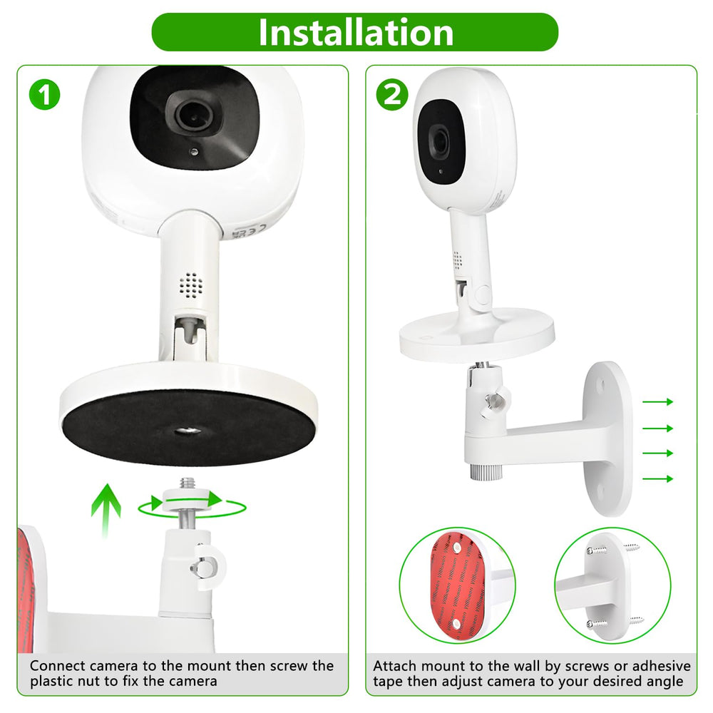 Wochel sturdy wall-mount design enhances Nanit Pro stability.