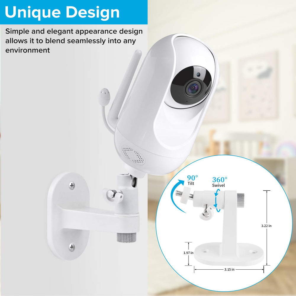 Wochel wall-mounted monitor keeps cords away from baby