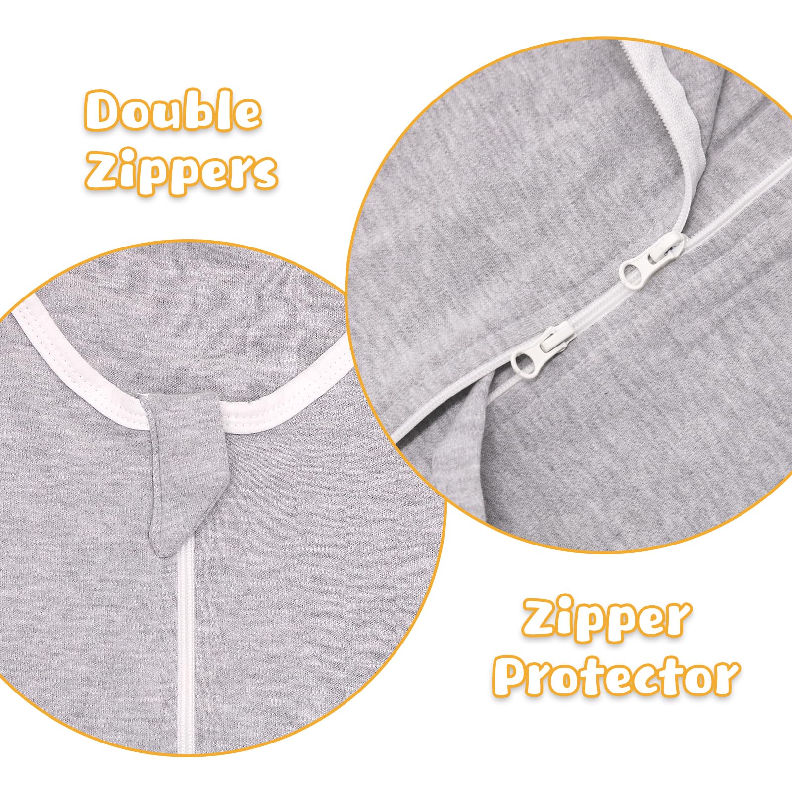 WODHOY 3-6 months cotton swaddle for breathable warmth
