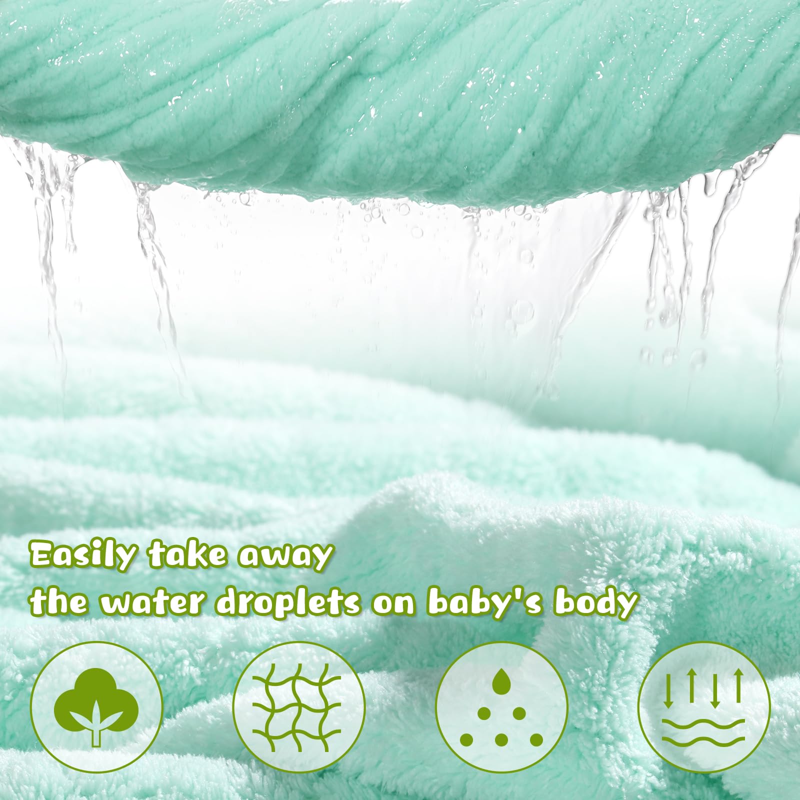 WODHOY 50x32 toddler towel highlights generous dimensions for comfortable wrap.