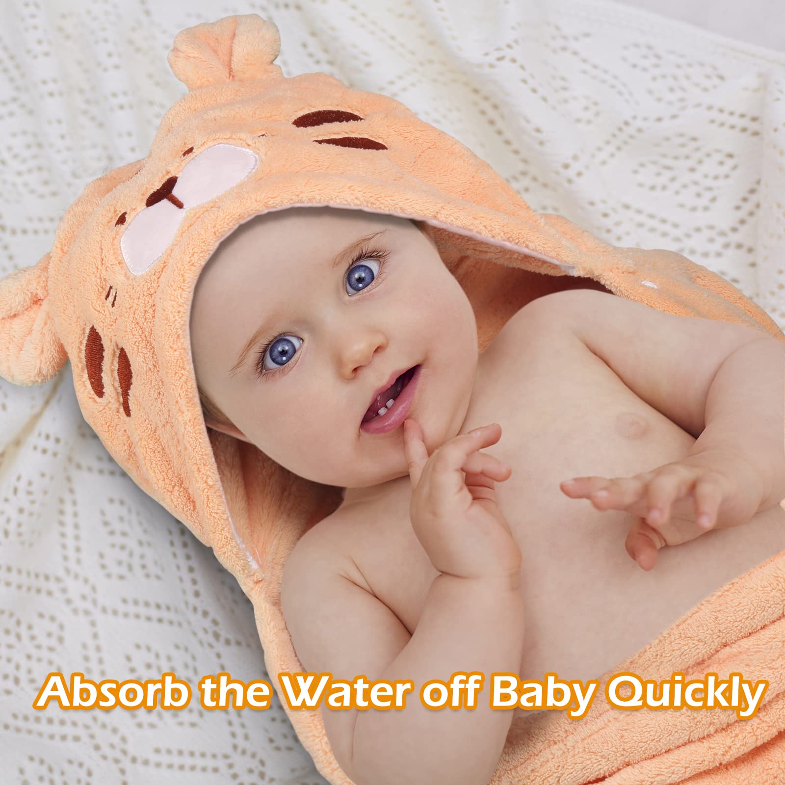 WODHOY two-pack towels provide ready replacements for busy mornings.