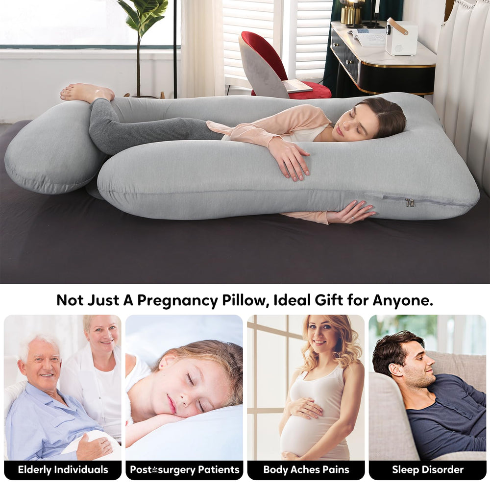Wodsfay pillow with removable machine-washable cover for easy care.