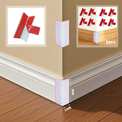 WOLAIYE self-adhesive corner protectors ready to peel and stick on smooth surfaces.