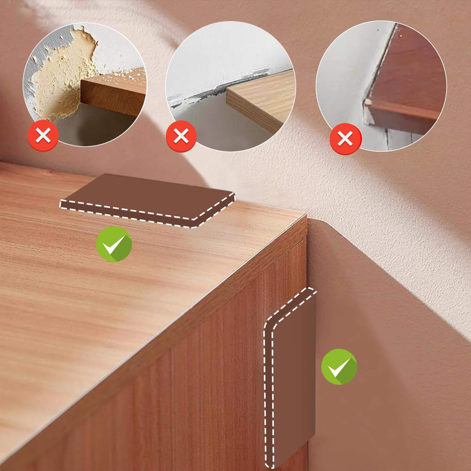 WOLAIYE soft-edge wall protectors blend into interior design.
