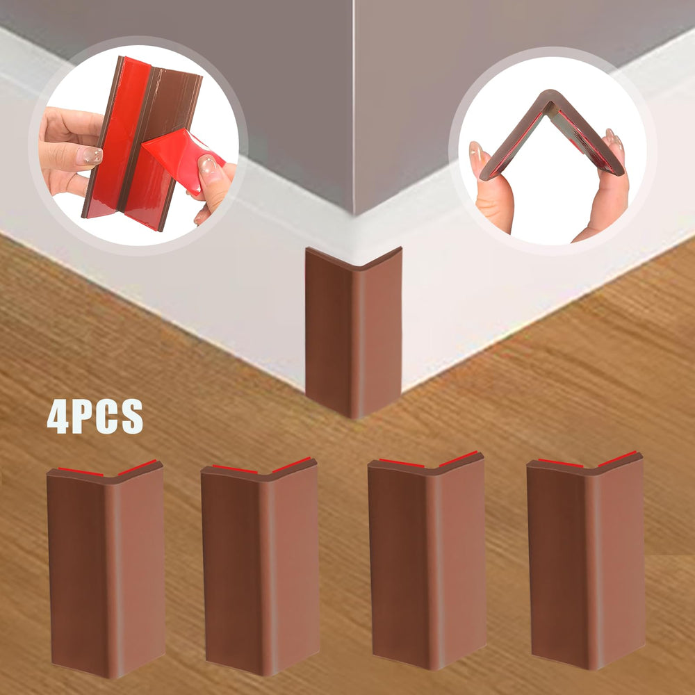 WOLAIYE thickened rubber corner protectors safeguard high-traffic corners.