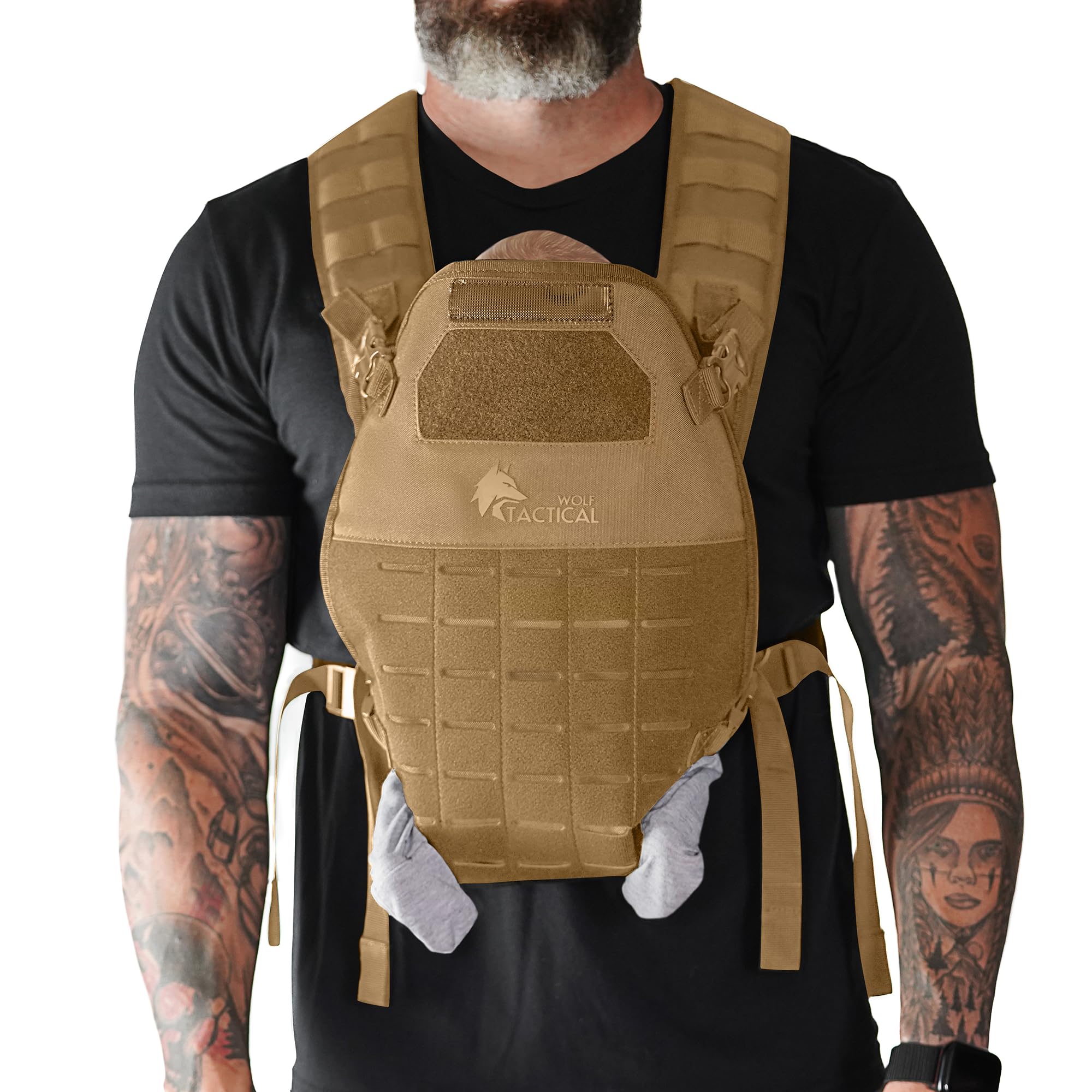 WOLF TACTICAL baby carrier outer shell shows rugged durability for daily adventures