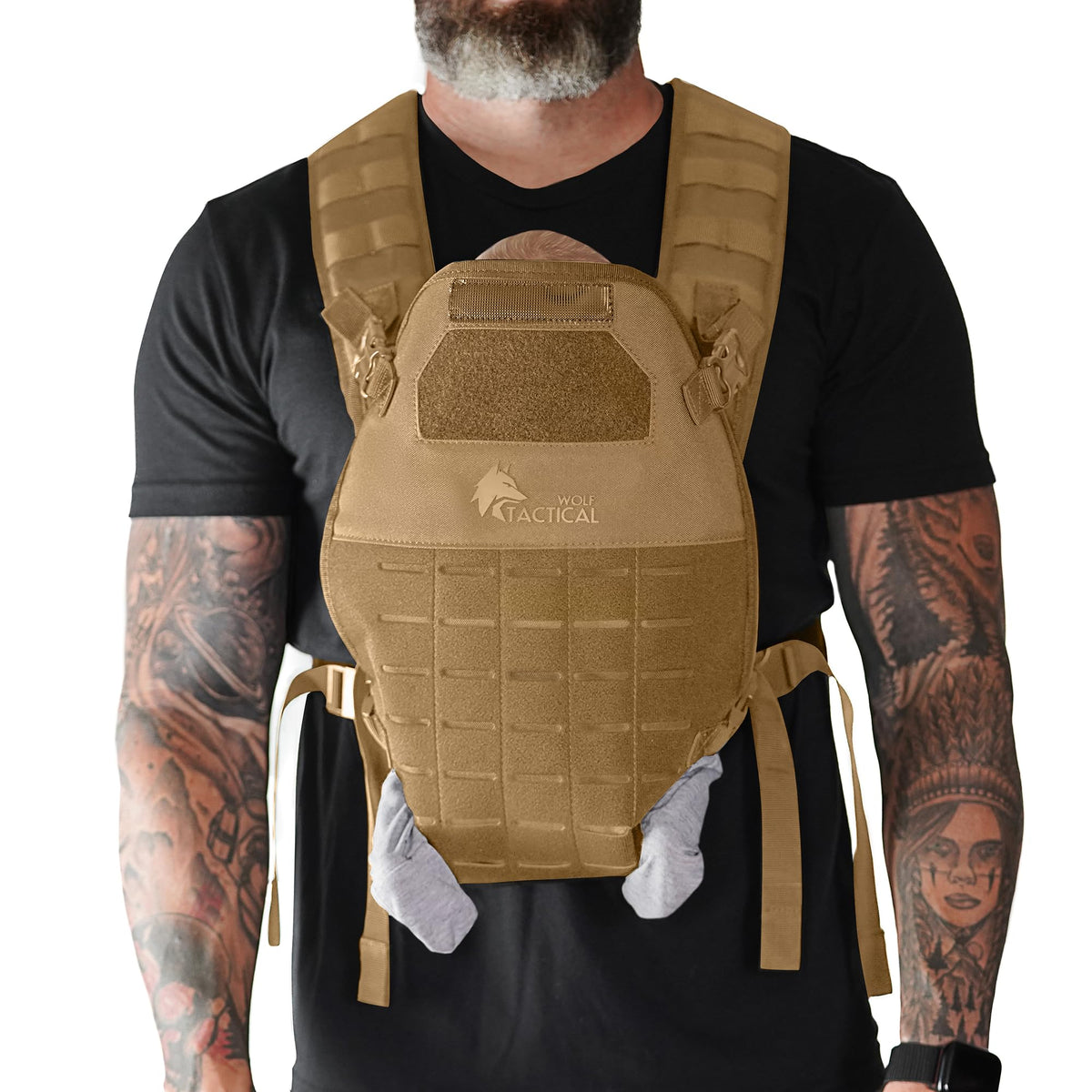WOLF TACTICAL baby carrier outer shell shows rugged durability for daily adventures