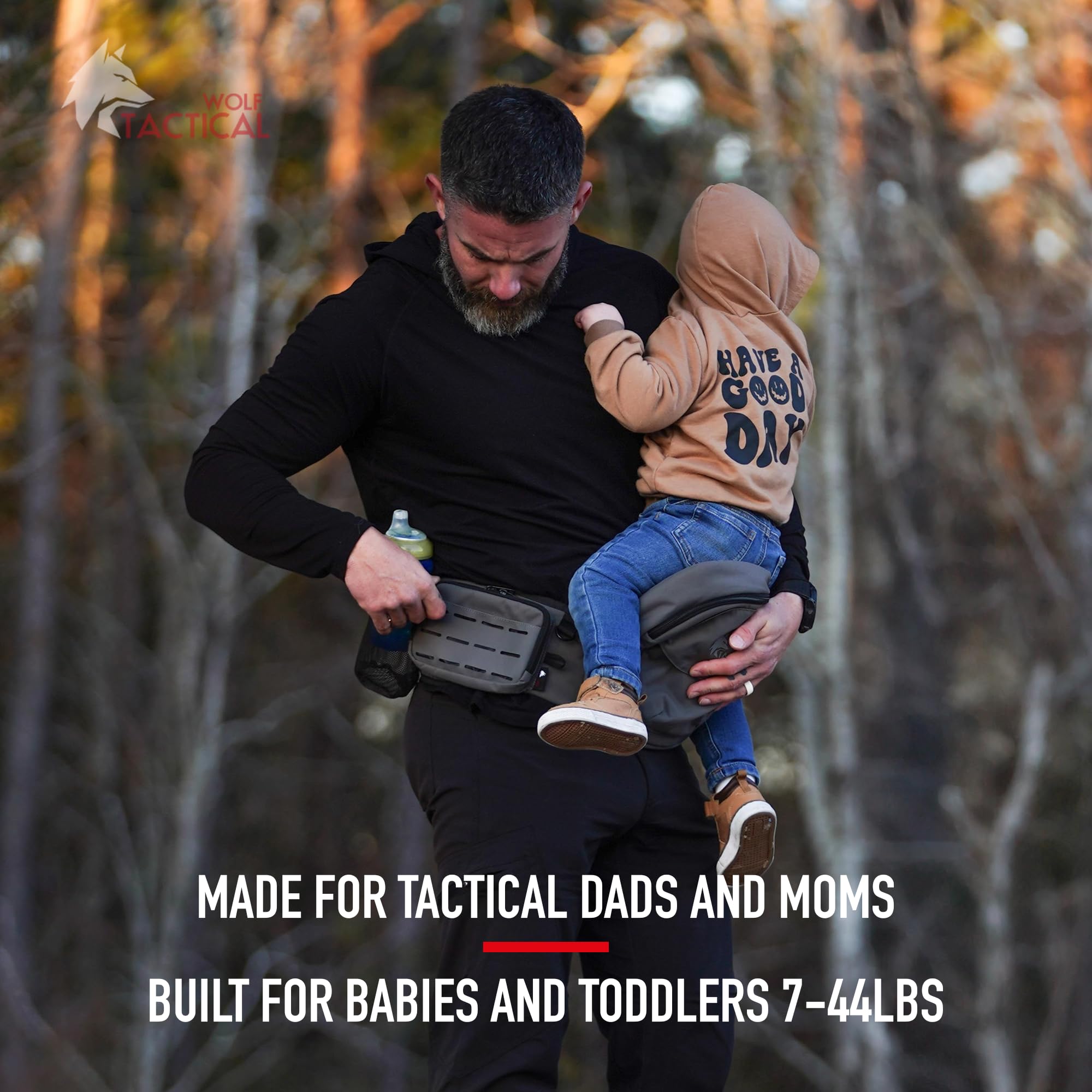 Wolf Tactical 500D nylon construction demonstrates rugged durability