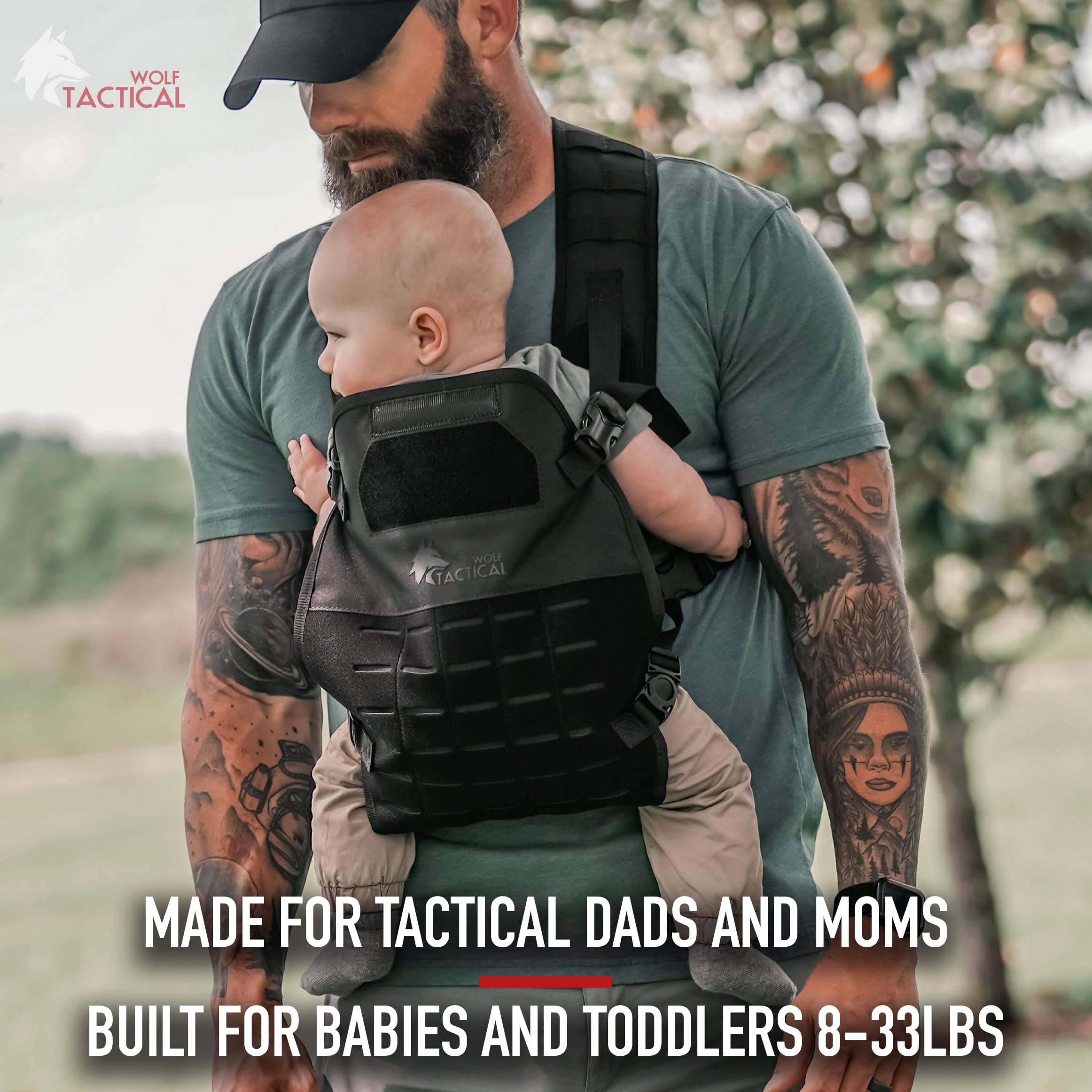 Wolf Tactical MOLLE webbing for attaching pouches and carabiners