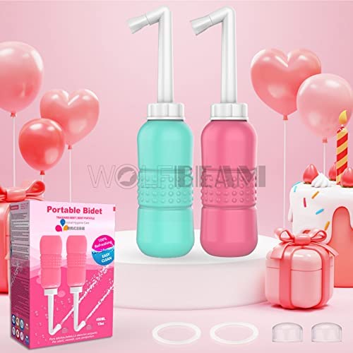 Easy-squeeze Wolfbeam bottle uses warm or cool water.