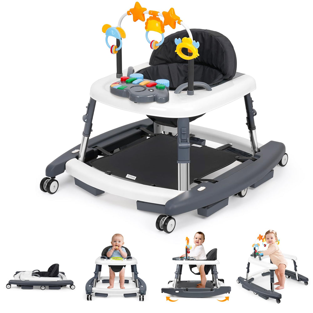 Wolfcode 5-in-1 music and lights walker in foldable form for space-saving storage.