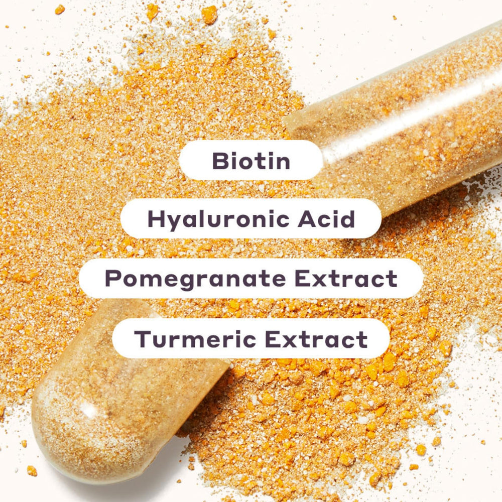 Pomella and hyaluronic acid visualization for skin hydration.