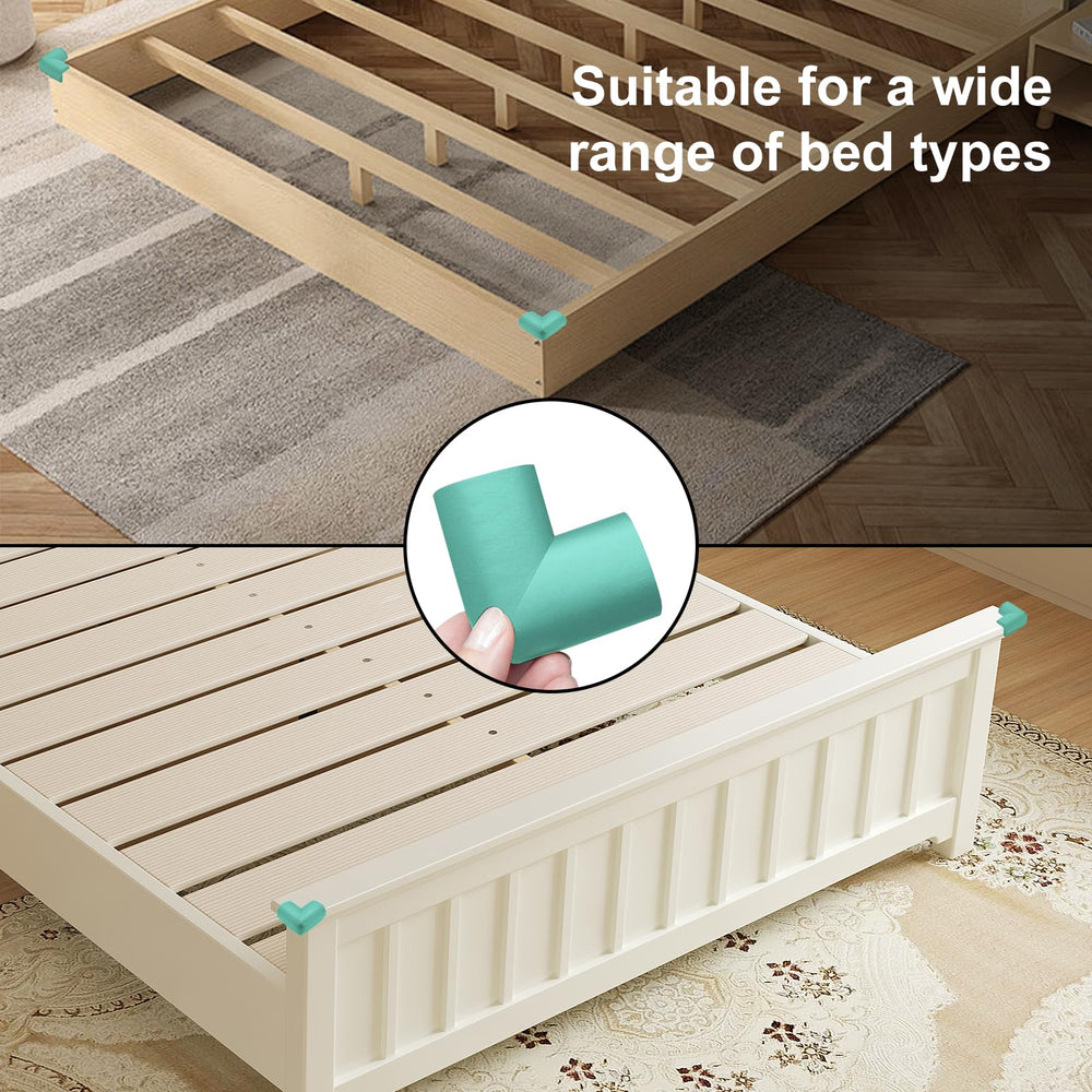 Wome dense foam rubber corner protector absorbs impact while remaining discreet on furniture