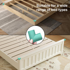 Wome dense foam rubber corner protector absorbs impact while remaining discreet on furniture