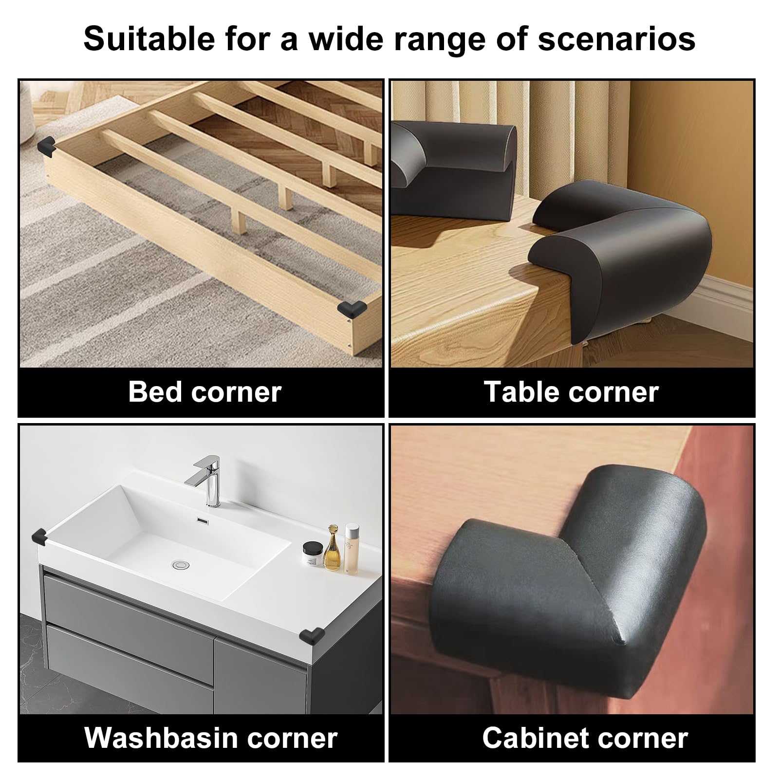 Wome multi-use corner protectors cover multiple rooms for family safety.