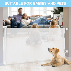 WOMHOM indoor-outdoor setup, gate spanning wide opening without trip hazards.