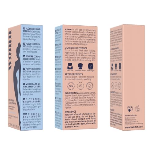 Womn Intimate Comfort applies as a cream, then dries to a smooth matte finish for daily wear.