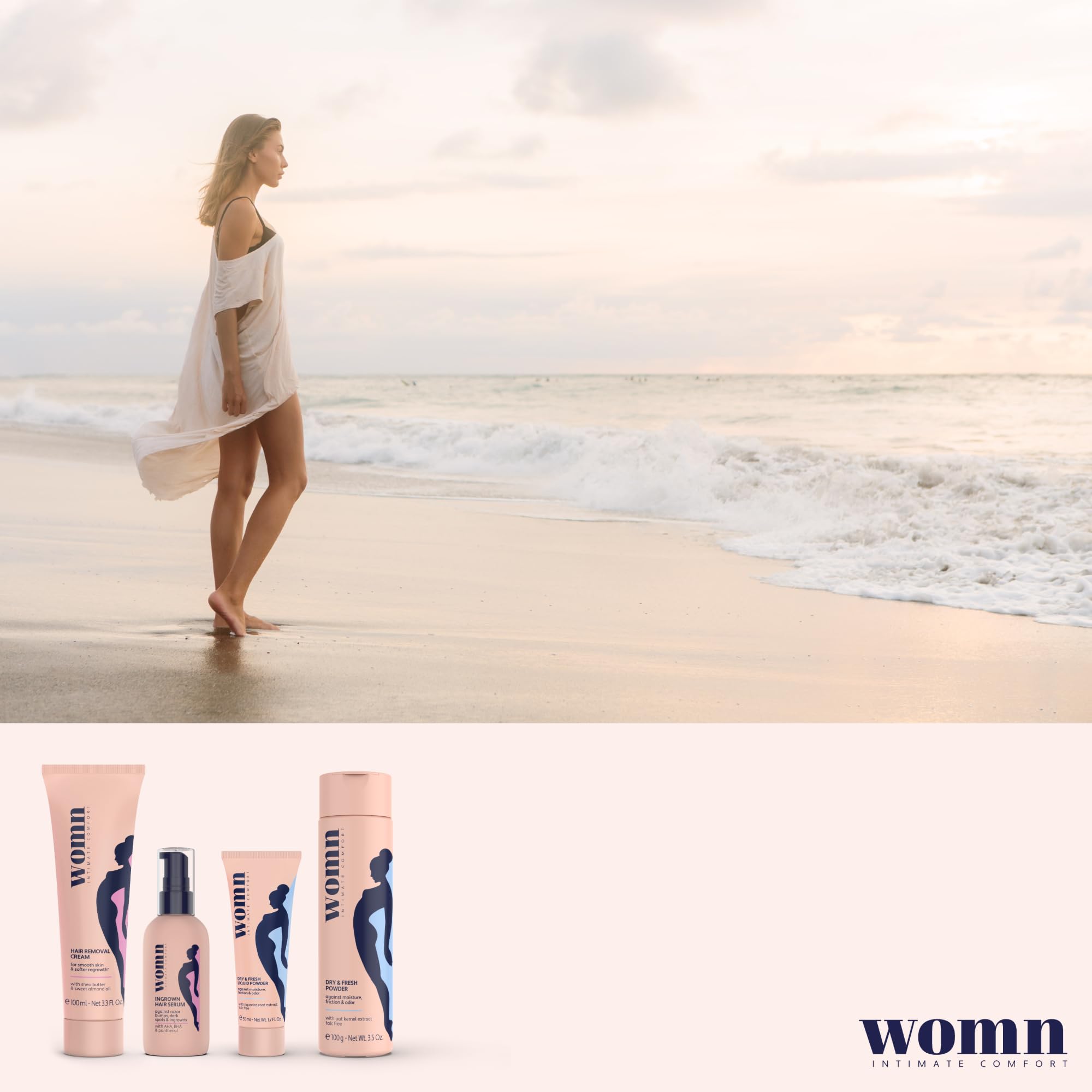 Womn Intimate Comfort is made in Europe, emphasizing quality and responsible sourcing.